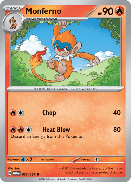 Monferno 032/167 Normal/Common