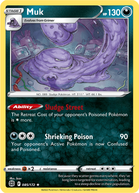 Muk 085/172 Reverse Holofoil/Rare