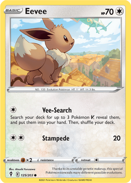 Eevee 125/203 Normal/Common