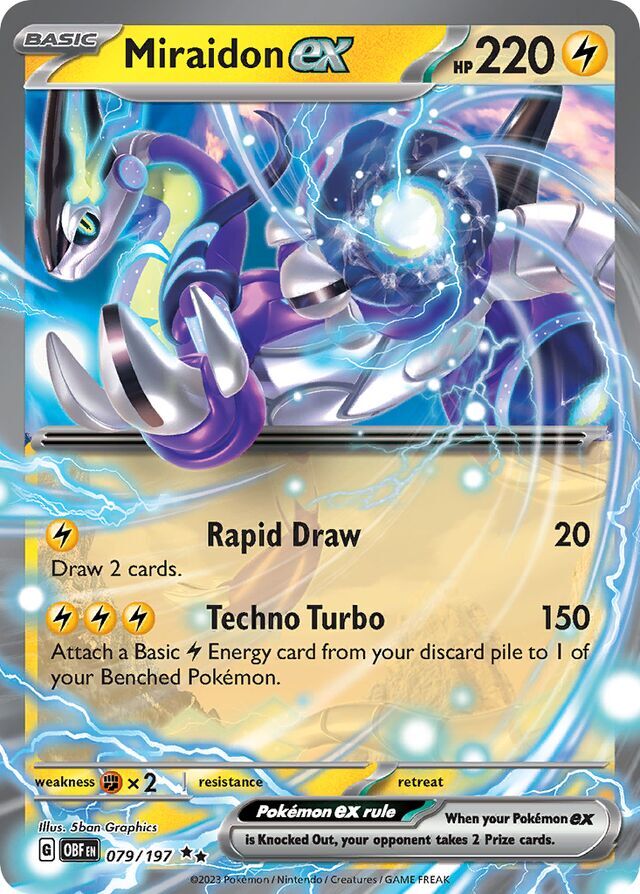 Miraidon ex 079/197 Holofoil/Double Rare