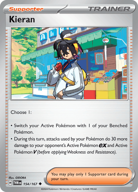 Kieran 154/167 Reverse Holofoil/Uncommon