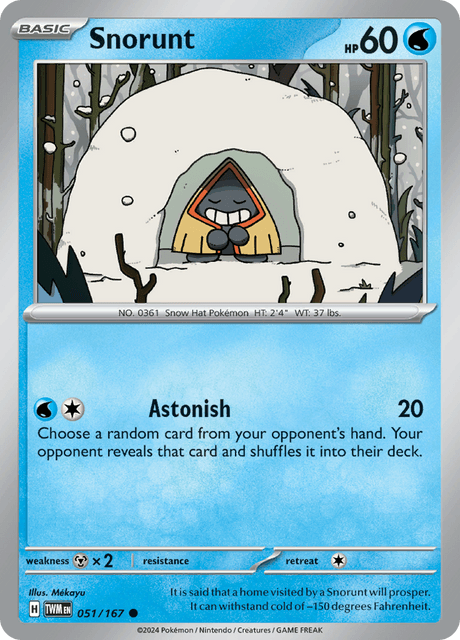 Snorunt 051/167 Reverse Holofoil/Common