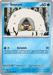 Snorunt 051/167 Reverse Holofoil/Common
