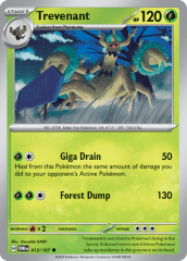 Trevenant 013/167 Reverse Holofoil/Common