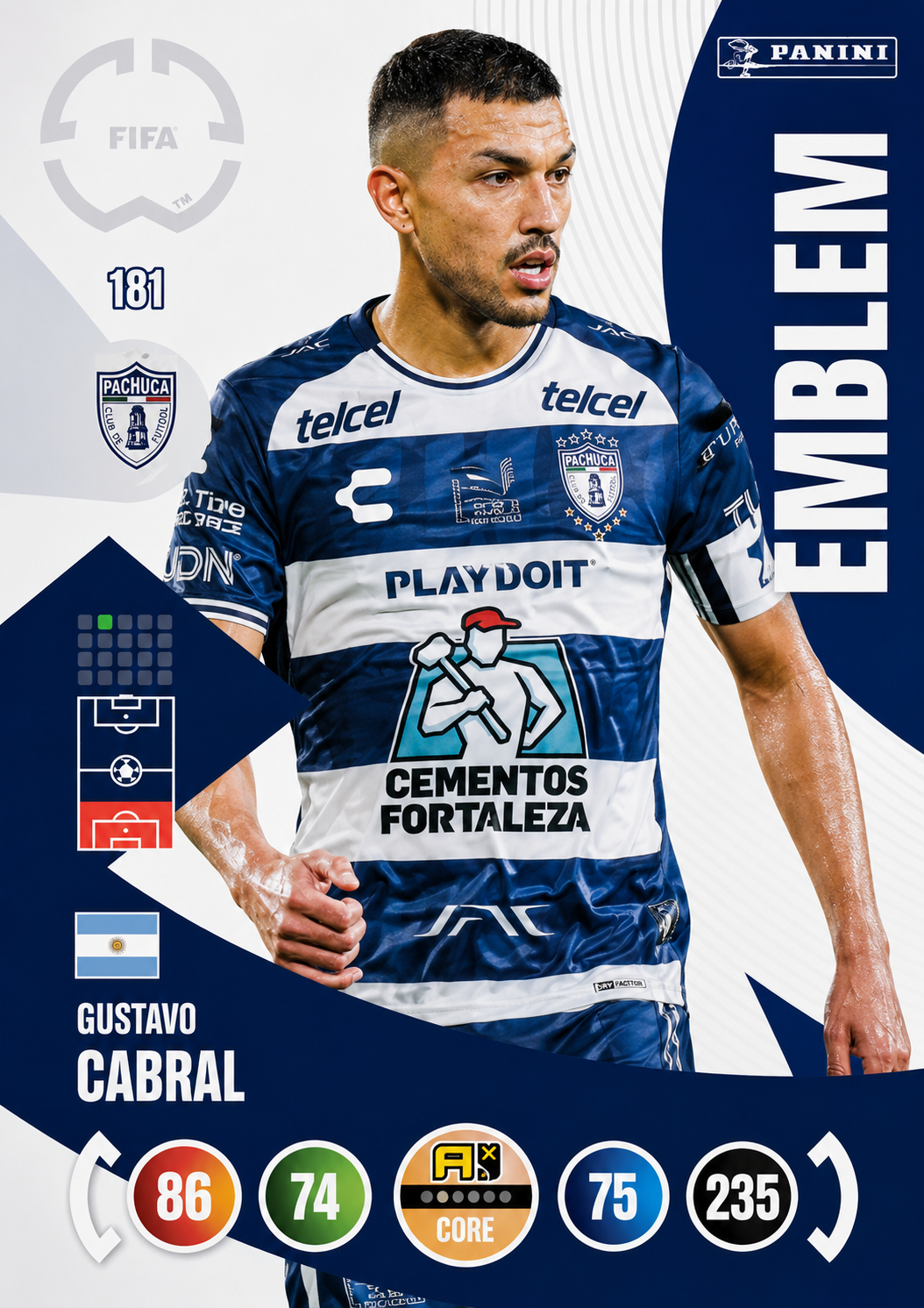 Gustavo Cabral #181 Emblem (Holo)