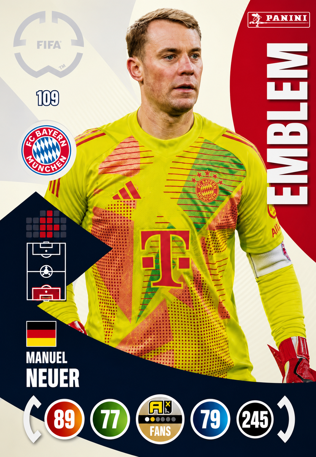 Manuel Neuer #109 Emblem (Holo)