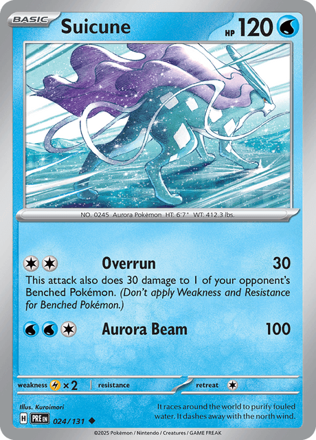 Suicune 024/131 Reverse Holofoil/Uncommon