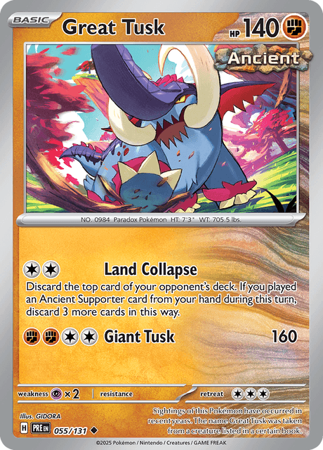 Great Tusk 055/131 Normal/Uncommon
