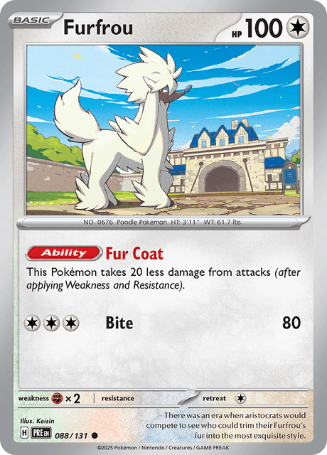 Furfrou 088/131 Reverse Holofoil/Common