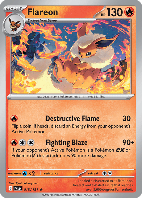 Flareon 013/131 Holofoil/Rare