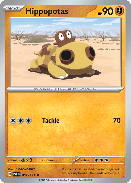 Hippopotas 052/131 Reverse Holofoil/Common