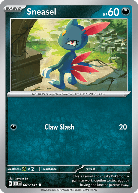 Sneasel 061/131 Reverse Holofoil/Common