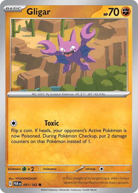 Gligar 091/182 Reverse Holofoil/Common