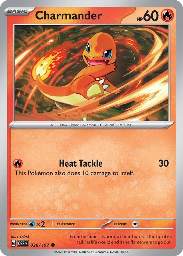 Charmander 026/197 Reverse Holofoil/Common