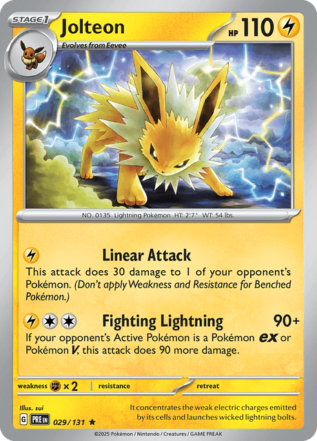 Jolteon 029/131 Poké Ball Reverse Holofoil/Rare