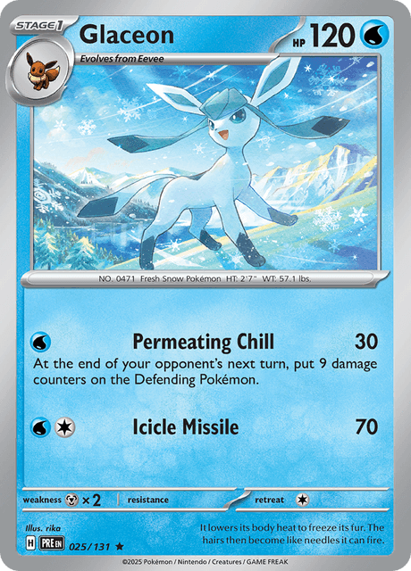 Glaceon 025/131 Holofoil/Rare