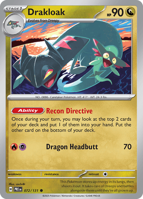 Drakloak 072/131 Reverse Holofoil/Common