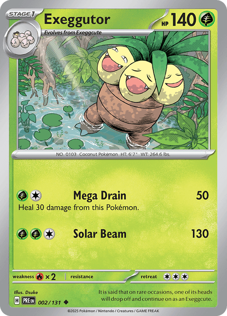 Exeggutor 002/131 Normal/Uncommon