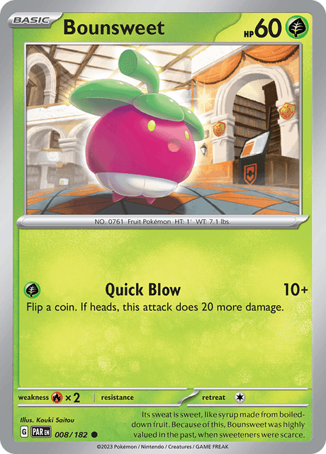 Bounsweet 008/182 Reverse Holofoil/Common