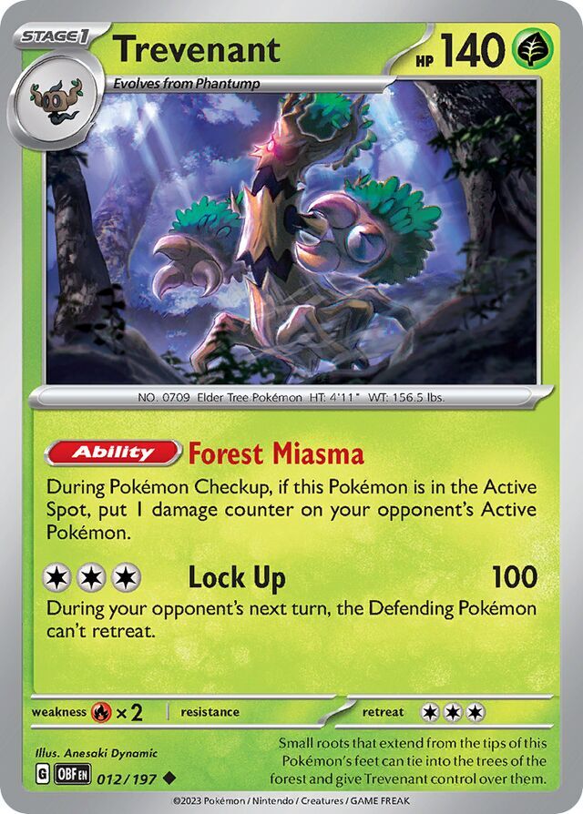Trevenant 012/197 Normal/Uncommon