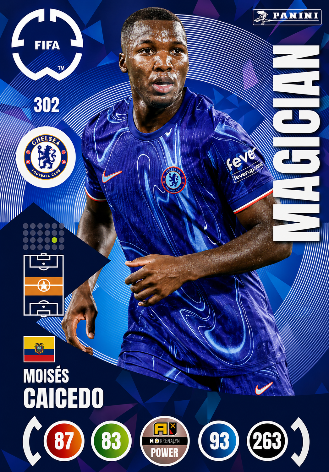 Moisés Caicedo #302 Magician (Holo)