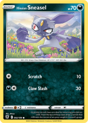 Hisuian Sneasel 092/189 Reverse Holofoil/Common