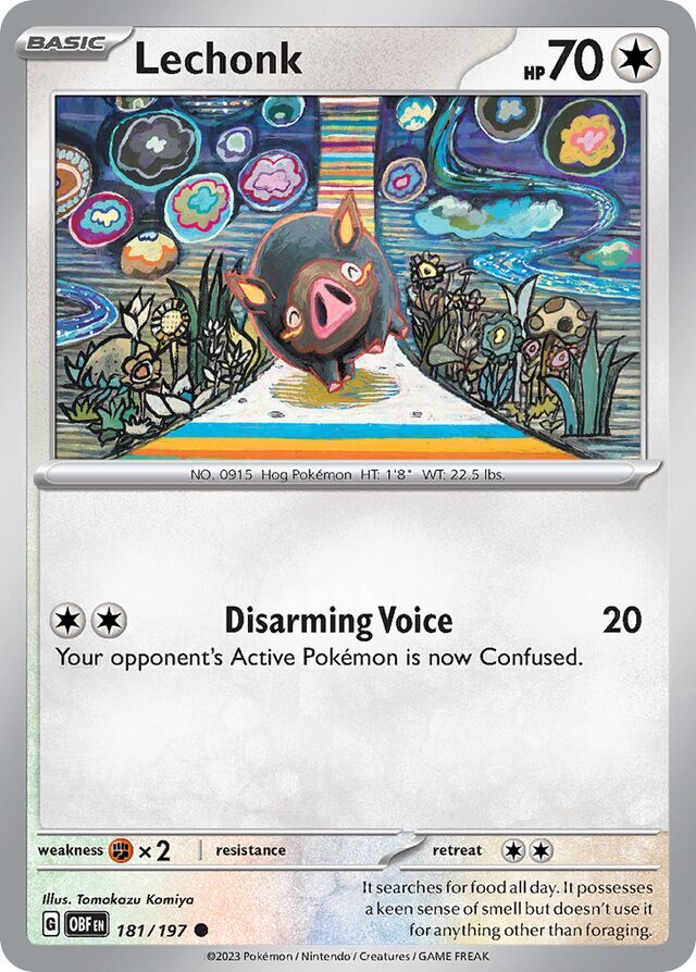 Lechonk 181/197 Reverse Holofoil/Common