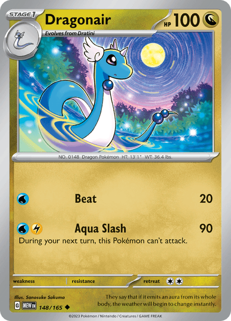 Dragonair 148/165 Normal/Uncommon