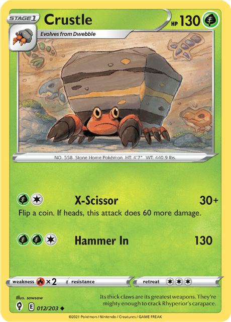 Crustle 012/203 Normal/Uncommon