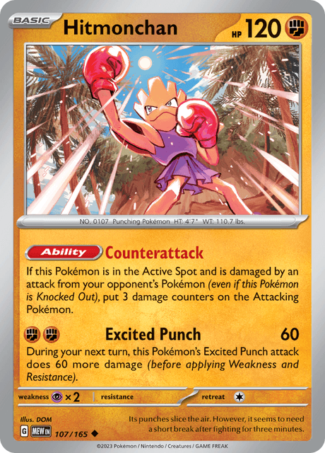 Hitmonchan 107/165 Normal/Uncommon