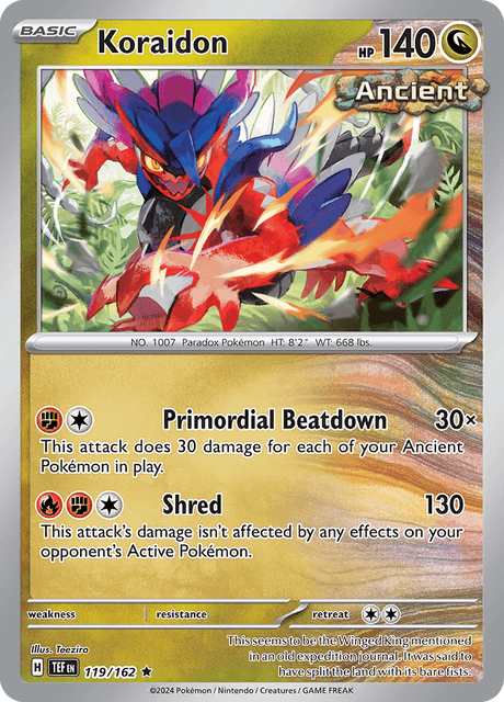 Koraidon 119/162 Holofoil/Rare