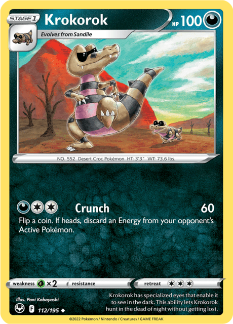 Krokorok 112/195 Normal/Uncommon