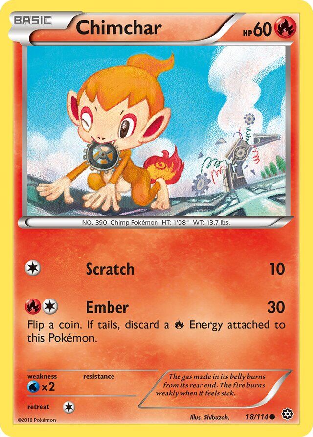 Chimchar 18/114 Normal/Common
