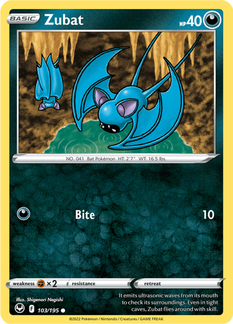 Zubat 103/195 Normal/Common