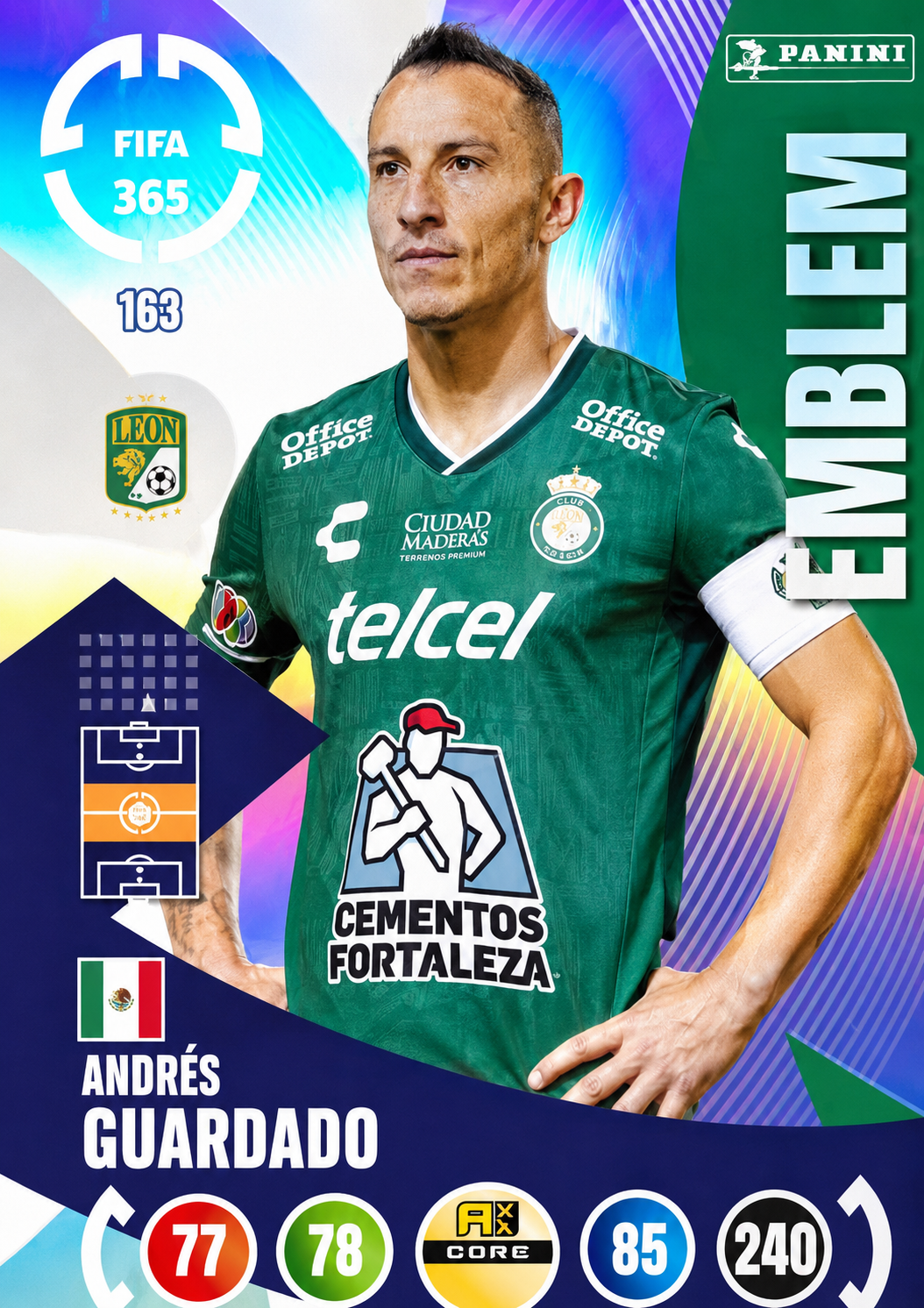 Andres Guardado #163 Emblem (Holo)