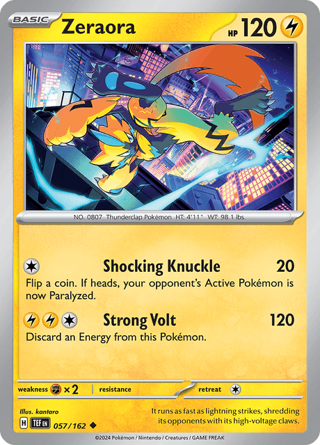 Zeraora 057/162 Normal/Uncommon