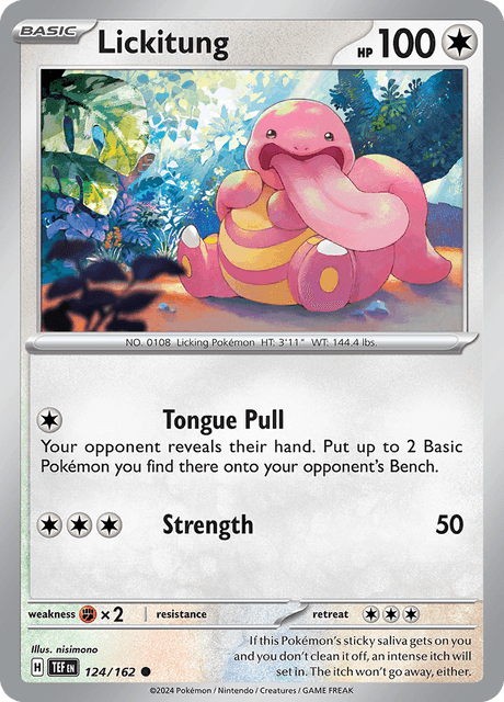 Lickitung 124/162 Reverse Holofoil/Common