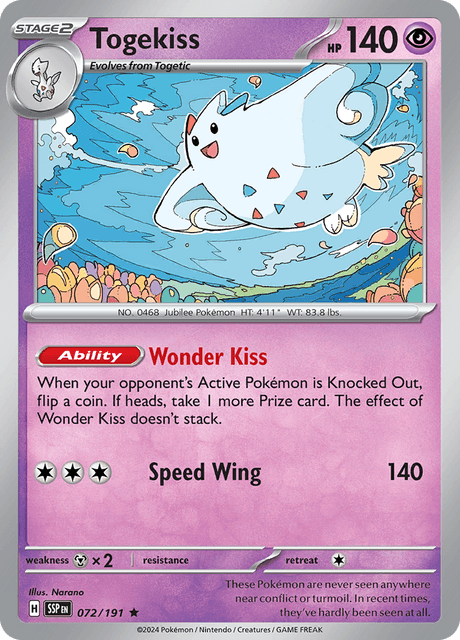 Togekiss 072/191 Holofoil/Rare