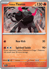 Paldean Tauros 018/191 Normal/Uncommon