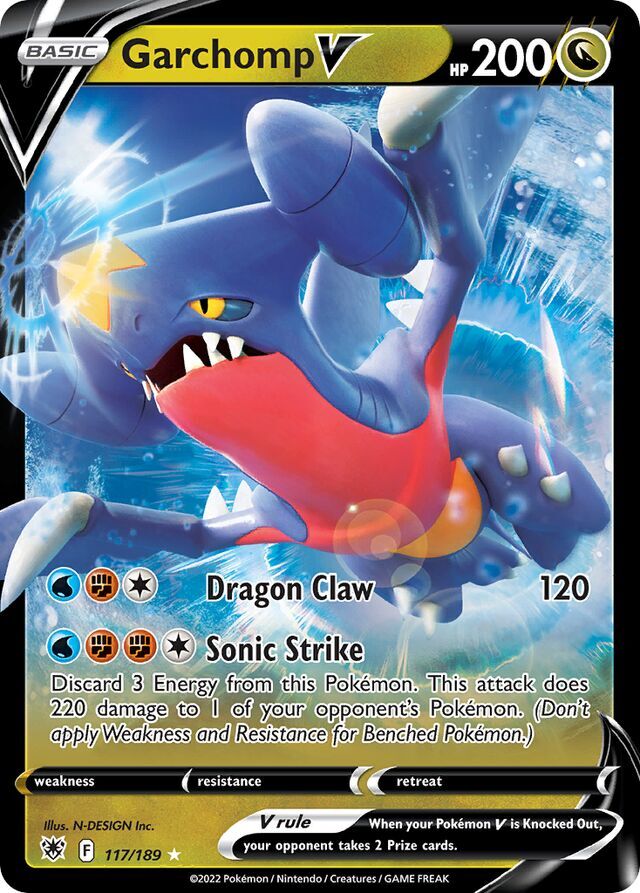Garchomp V 117/189 Holofoil/Ultra Rare
