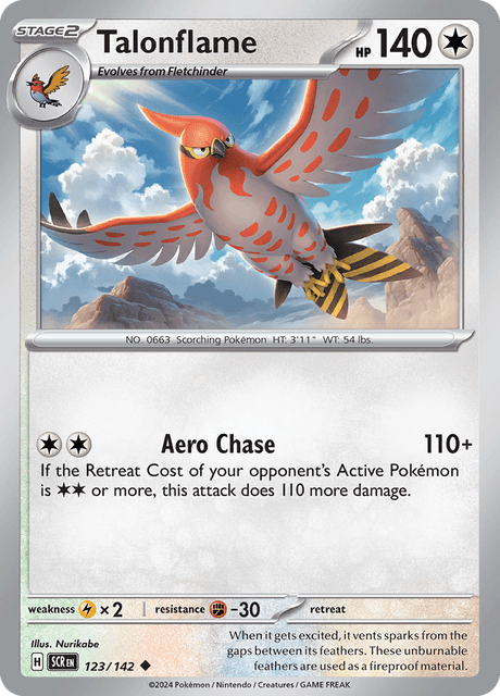 Talonflame 123/142 Reverse Holofoil/Uncommon