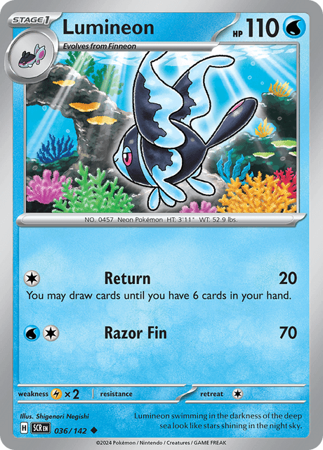 Lumineon 036/142 Reverse Holofoil/Uncommon
