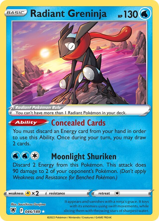 Radiant Greninja 046/189 Holofoil/Rare