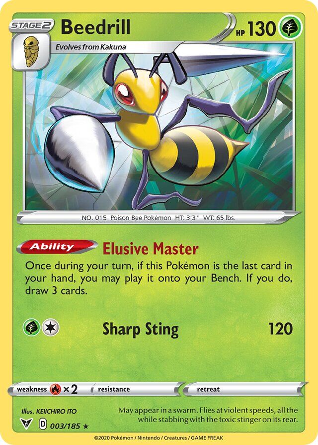 Beedrill 003/185 Reverse Holofoil/Rare