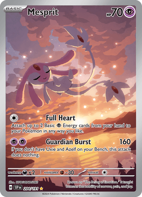 Mesprit 204/191 Holofoil/Illustration Rare (Full Art)