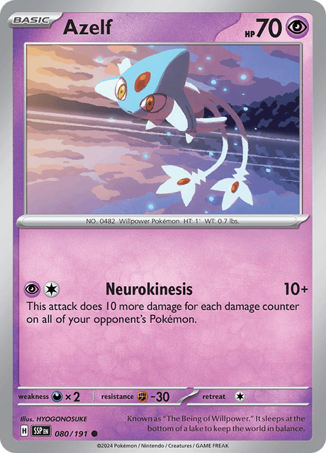Azelf 080/191 Reverse Holofoil/Common