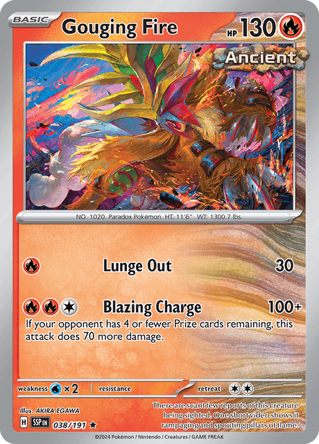 Gouging Fire 038/191 Holofoil/Rare