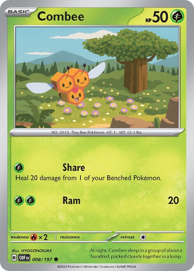 Combee 008/197 Reverse Holofoil/Common
