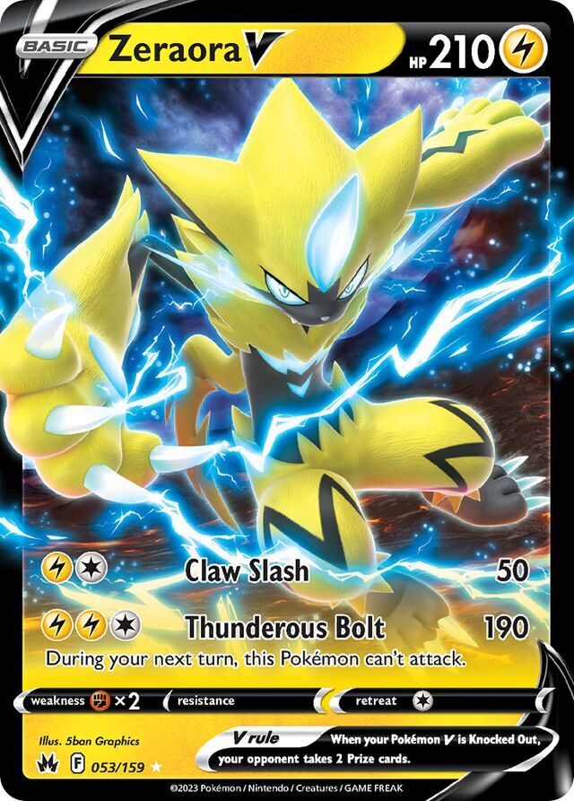 Zeraora V 053/159 Holo Rare V