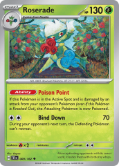 Roserade 009/162 Reverse Holofoil/Uncommon